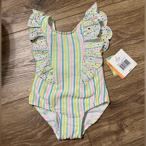 NWT Little Me one piece 9 to 12 month swimsuit